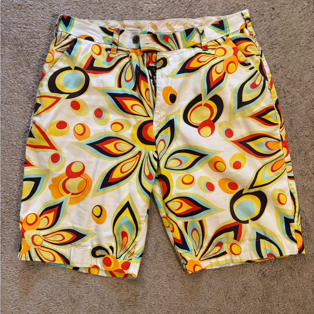 Vibrant Patterned Men's Shorts